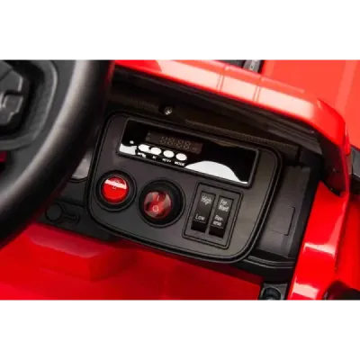 Elektrické autíčko Ford Bronco s pohonem zadních kol s licencí (Jednomístné), červené, Lithiová baterie, Vysoký podvozek, široké
