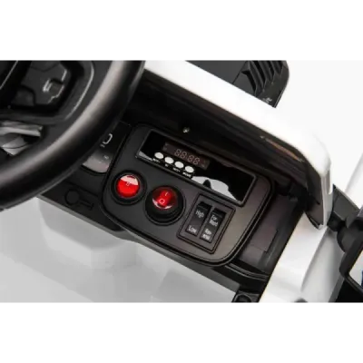 Elektrické autíčko Ford Bronco s pohonem zadních kol s licencí (Jednomístné), bílé, Lithiová baterie, Vysoký podvozek, široké se