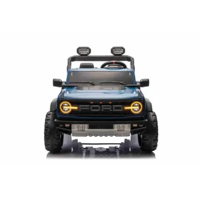 Elektrické autíčko Ford Bronco XL s pohonem zadních kol, licencované (Dvoumístné), modré, Lithiová baterie, Vysoký podvozek, Dvě