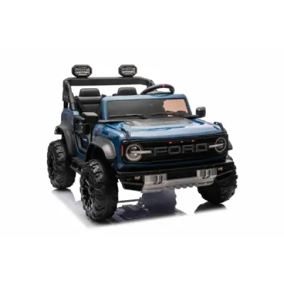 Elektrické autíčko Ford Bronco XL s pohonem zadních kol, licencované (Dvoumístné), modré, Lithiová baterie, Vysoký podvozek, Dvě