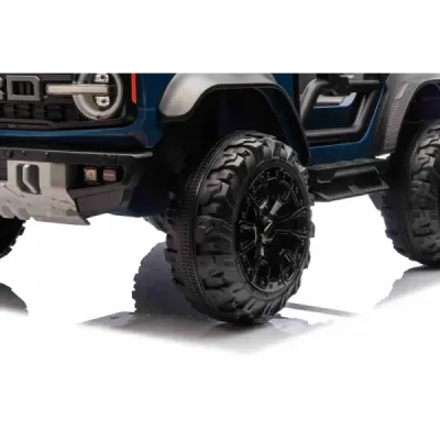 Elektrické autíčko Ford Bronco XL s pohonem zadních kol, licencované (Dvoumístné), modré, Lithiová baterie, Vysoký podvozek, Dvě