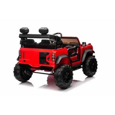 Elektrické autíčko Ford Bronco XL s pohonem zadních kol, licencované (Dvoumístné), červené, Lithiová baterie, Vysoký podvozek, D