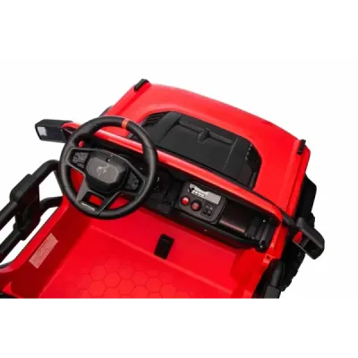 Elektrické autíčko Ford Bronco XL s pohonem zadních kol, licencované (Dvoumístné), červené, Lithiová baterie, Vysoký podvozek, D