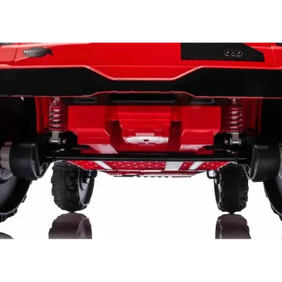 Elektrické autíčko Ford Bronco XL s pohonem zadních kol, licencované (Dvoumístné), červené, Lithiová baterie, Vysoký podvozek, D