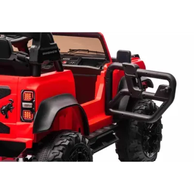Elektrické autíčko Ford Bronco XL s pohonem zadních kol, licencované (Dvoumístné), bílé, Lithiová baterie, Vysoký podvozek, Dvě 