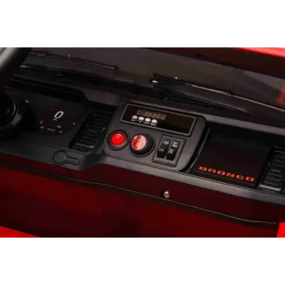 Elektrické autíčko Ford Bronco XL s pohonem zadních kol, licencované (Dvoumístné), bílé, Lithiová baterie, Vysoký podvozek, Dvě 