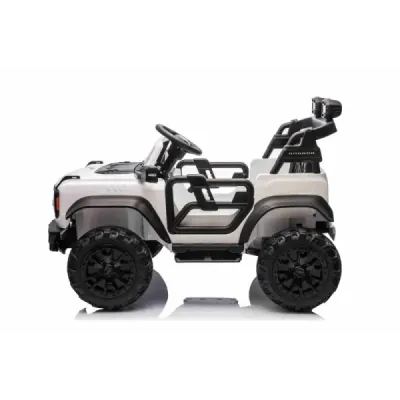Elektrické autíčko Ford Bronco XL s pohonem zadních kol, licencované (Dvoumístné), bílé, Lithiová baterie, Vysoký podvozek, Dvě 