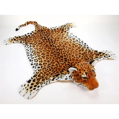 Plyšová předložka leopard velikost XL, 197cm x 115cm