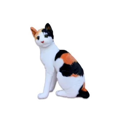 Plyšová sedící kočka Micka calico, výška 45cm Plyšová sedící kočka Micka calico, výška 45cm