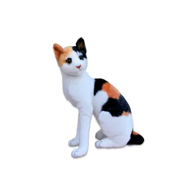 Plyšová sedící kočka Micka calico, výška 45cm Plyšová sedící kočka Micka calico, výška 45cm