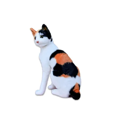 Plyšová sedící kočka Micka calico, výška 45cm Plyšová sedící kočka Micka calico, výška 45cm