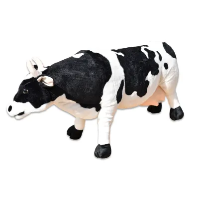 Plyšová stojící kráva délka 84cm, výška 47cm