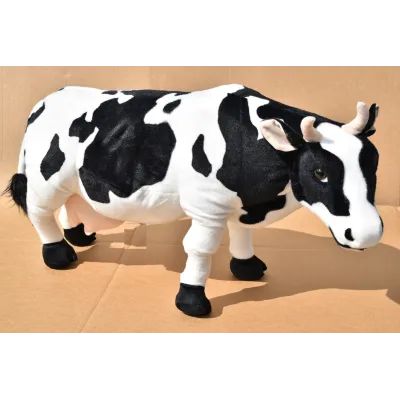 Plyšová stojící kráva délka 84cm, výška 47cm