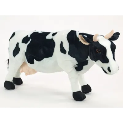 Plyšová stojící kráva délka 84cm, výška 47cm
