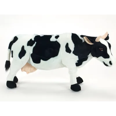 Plyšová stojící kráva délka 84cm, výška 47cm