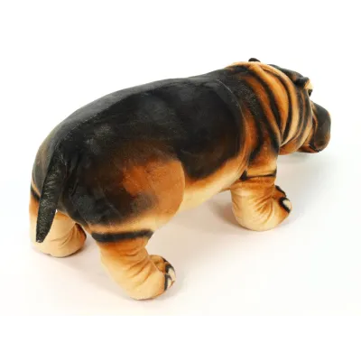 Plyšový hroch stojící, délky 77 cm
