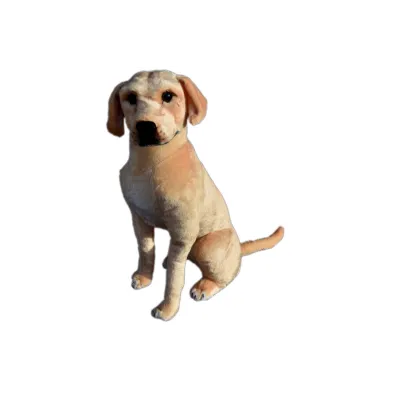 Plyšový sedící pes Labrador, 70cm