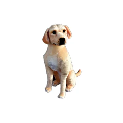 Plyšový sedící pes Labrador, 70cm