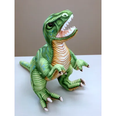 Plyšový stojící dinosaurus Tyranosaurus Rex, výška 48 cm, délka 70 cm, střední Plyšový stojící dinosaurus Tyranosaurus Rex, výška 48 cm, délka 70 cm, střední