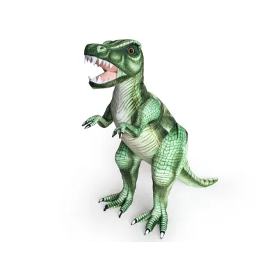 Plyšový stojící dinosaurus Tyranosaurus Rex, výška 80cm, délka 128cm, velký Plyšový stojící dinosaurus Tyranosaurus Rex, výška 80cm, délka 128cm, velký