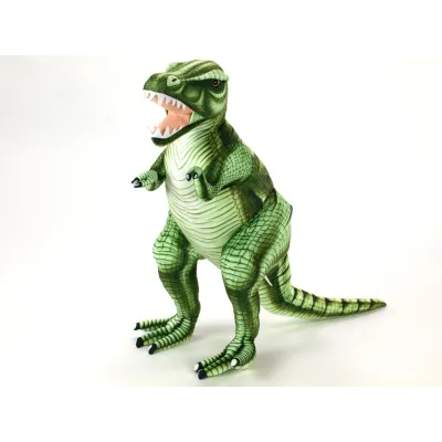Plyšový stojící dinosaurus Tyranosaurus Rex, výška 80cm, délka 128cm, velký Plyšový stojící dinosaurus Tyranosaurus Rex, výška 80cm, délka 128cm, velký