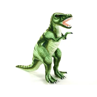 Plyšový stojící dinosaurus Tyranosaurus Rex, výška 80cm, délka 128cm, velký Plyšový stojící dinosaurus Tyranosaurus Rex, výška 80cm, délka 128cm, velký