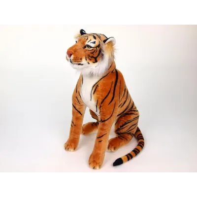 Plyšový tygr sedící, výška 70 cm, oranžový Plyšový tygr sedící, výška 70 cm, oranžový