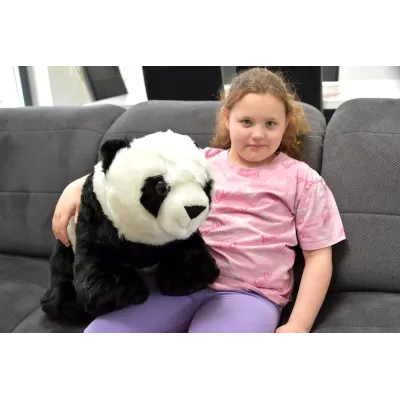 Rozkošná stojící plyšová panda, délka 58cm