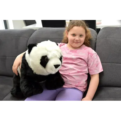 Rozkošná stojící plyšová panda, délka 58cm