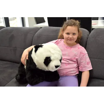 Rozkošná stojící plyšová panda, délka 58cm