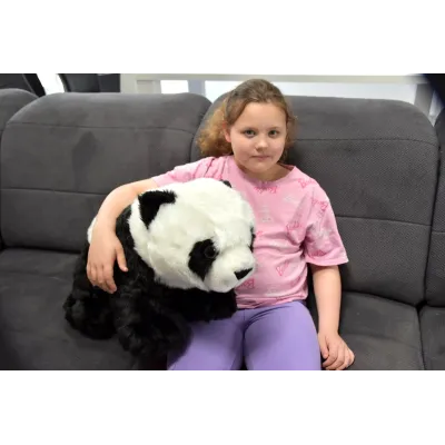 Rozkošná stojící plyšová panda, délka 58cm