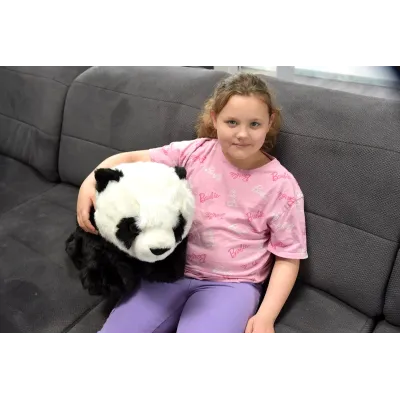 Rozkošná stojící plyšová panda, délka 58cm