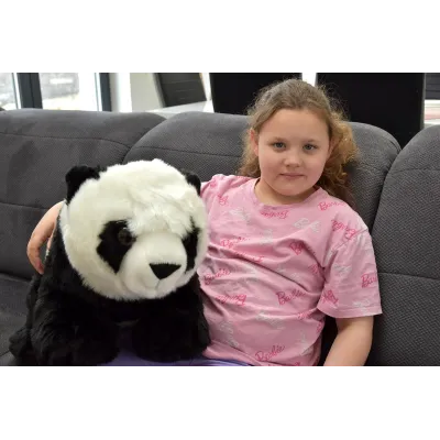 Rozkošná stojící plyšová panda, délka 58cm