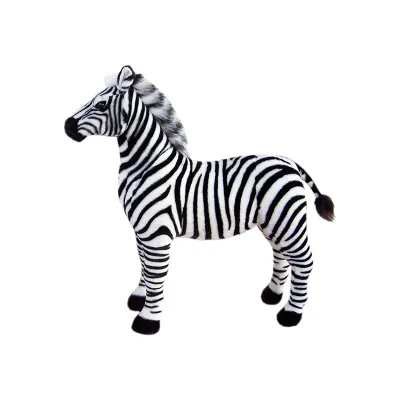 Veliká plyšová zebra, jako živá, 97cm