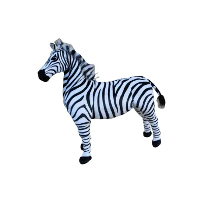 Veliká plyšová zebra, jako živá, 97cm