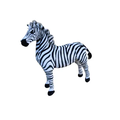 Veliká plyšová zebra, jako živá, 97cm
