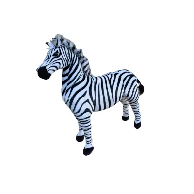 Veliká plyšová zebra, jako živá, 97cm