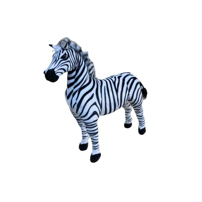 Veliká plyšová zebra, jako živá, 97cm