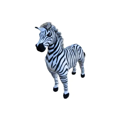 Veliká plyšová zebra, jako živá, 97cm