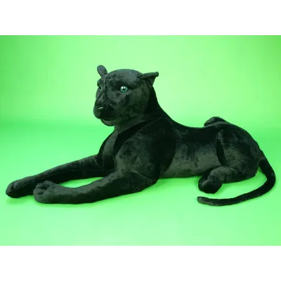 Velký plyšový černý panter, délka 170cm