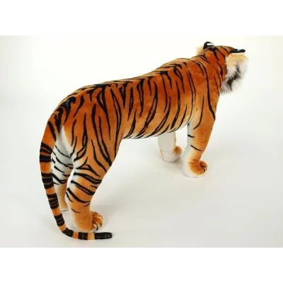 Velký plyšový tygr stojící, délka 178cm, výška 74cm, oranžový Velký plyšový tygr stojící, délka 178cm, výška 74cm, oranžový