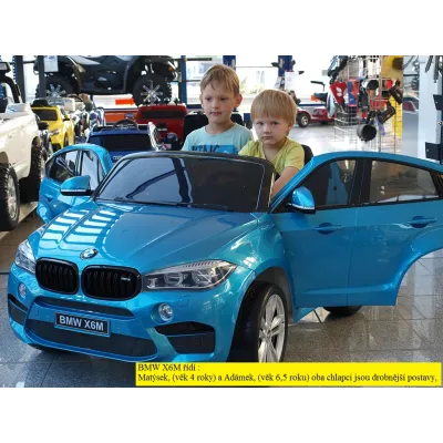 BMW X6M s 2,4G, dvoumístné, modrá metalíza BMW X6M s 2,4G, dvoumístné, modrá metalíza