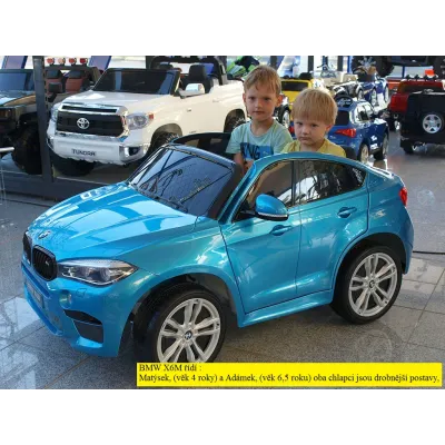 BMW X6M s 2,4G, dvoumístné, modrá metalíza BMW X6M s 2,4G, dvoumístné, modrá metalíza