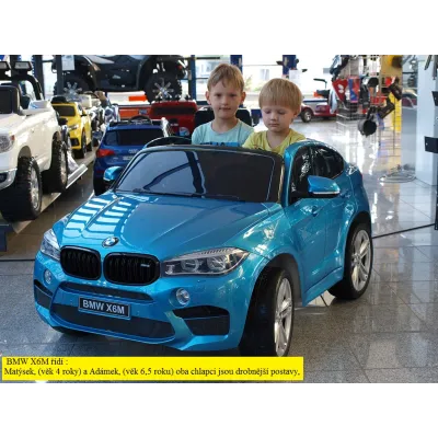 BMW X6M s 2,4G, dvoumístné, modrá metalíza BMW X6M s 2,4G, dvoumístné, modrá metalíza