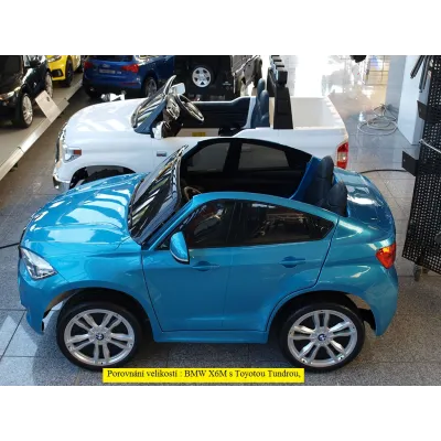 BMW X6M s 2,4G, dvoumístné, modrá metalíza BMW X6M s 2,4G, dvoumístné, modrá metalíza