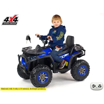 Čtyřkolka Xmen s 2.4G, 4x4, náhon všech EVA kol, polymer potah modrá Čtyřkolka Xmen s 2.4G, 4x4, náhon všech EVA kol, polymer potah modrá