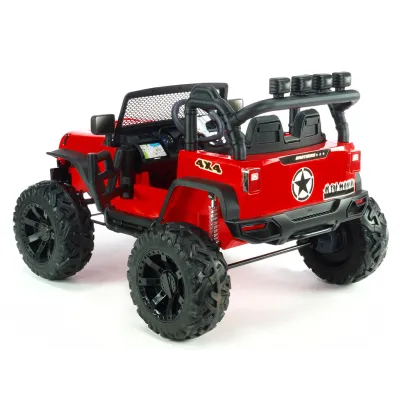 Dvoumístný silný džíp Brothers s 2,4G, 4x4, 24V/ 4x120W, červený Dvoumístný silný džíp Brothers s 2,4G, 4x4, 24V/ 4x120W, červený