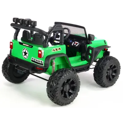 Dvoumístný silný džíp Brothers s 2,4G, 4x4, 24V/ 4x120W, zelený Dvoumístný silný džíp Brothers s 2,4G, 4x4, 24V/ 4x120W, zelený