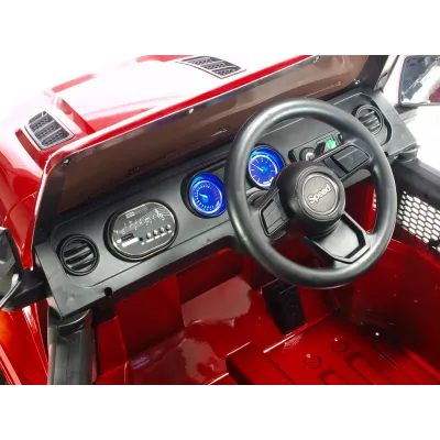 Džíp Speed rubican s 2.4G, náhonem 4x4, vínová metalíza Džíp Speed rubican s 2.4G, náhonem 4x4, vínová metalíza