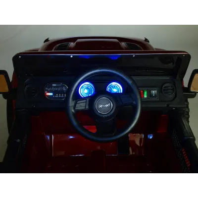 Džíp Speed rubican s 2.4G, náhonem 4x4, vínová metalíza Džíp Speed rubican s 2.4G, náhonem 4x4, vínová metalíza